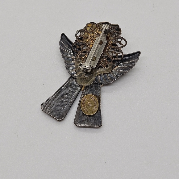 Designs by Rosemary firefighter angel pin - Picture 2 of 4